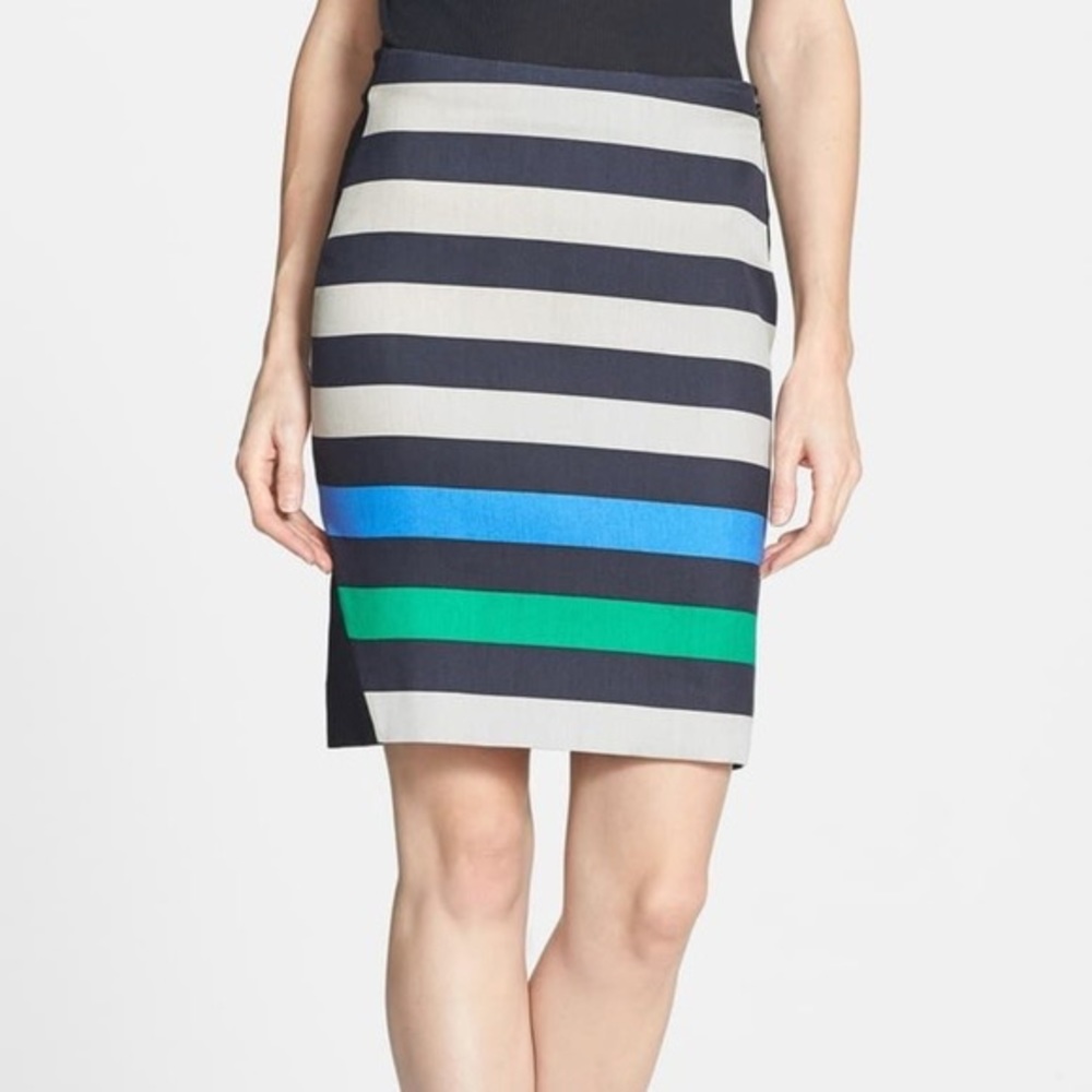 Diane‎ von Furstenberg New striped Wool blend pencil Skirt